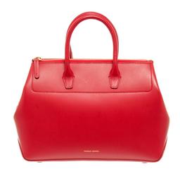 Mansur Gavriel Red Leather Travel Handbag