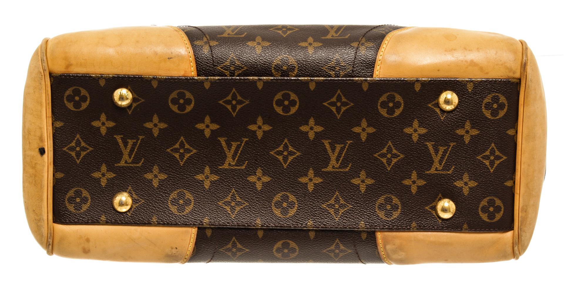 Louis Vuitton Brown Monogram Canvas Leather Beverly GM Shoulder Bag