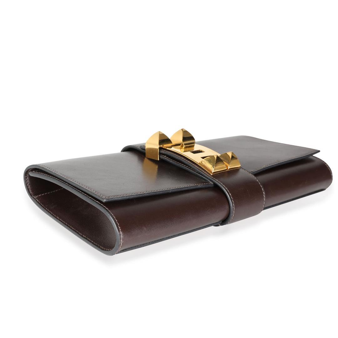 Hermes Chocolat Box Calfskin Medor 29