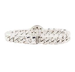 18KT White Gold Fashion Cuban Link