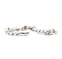 18KT White Gold Fashion Cuban Link