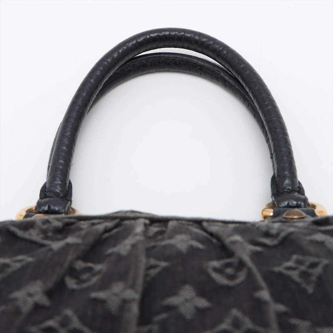 Louis Vuitton Black Monogram Denim Neo Cabby MM Shoulder Bag