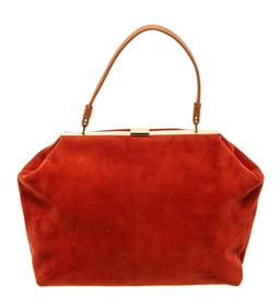 Mansur Gavriel Red Suede Soft Elegant Handbag