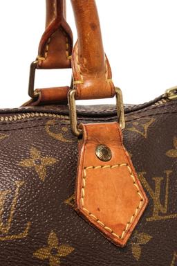 Louis Vuitton Brown Monogram Speedy 25 Satchel Bag