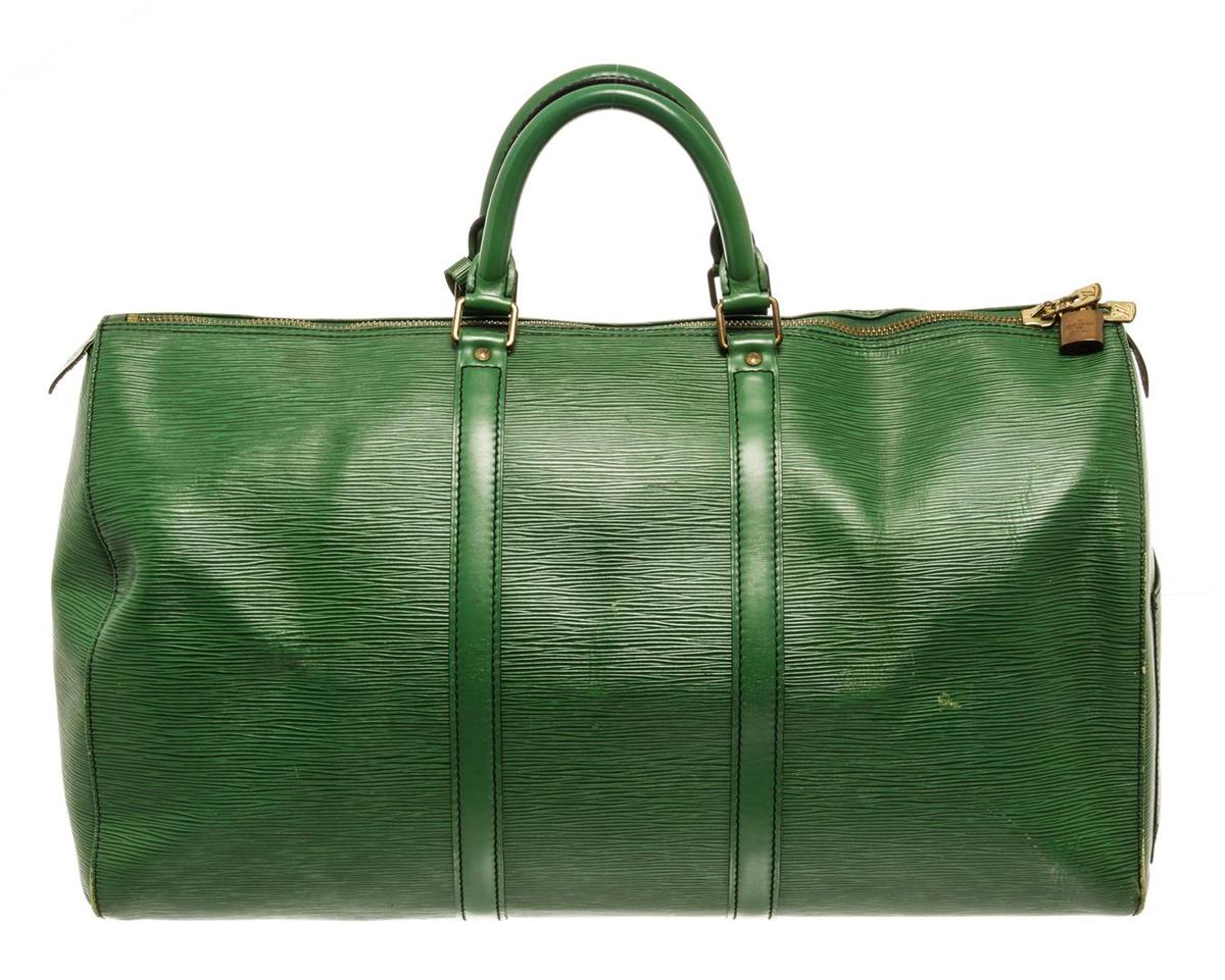 Louis Vuitton Green Epi Leather Keepall 50