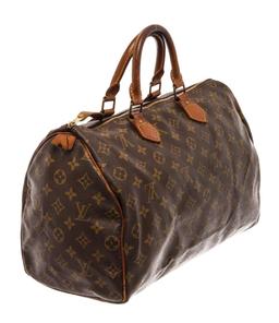 Louis Vuitton Brown Monogram Canvas Speedy 35 Satchel Bag