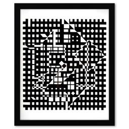 YMPHY et Aguia-II de la serie Croises (Diptych) by Vasarely (1908-1997)