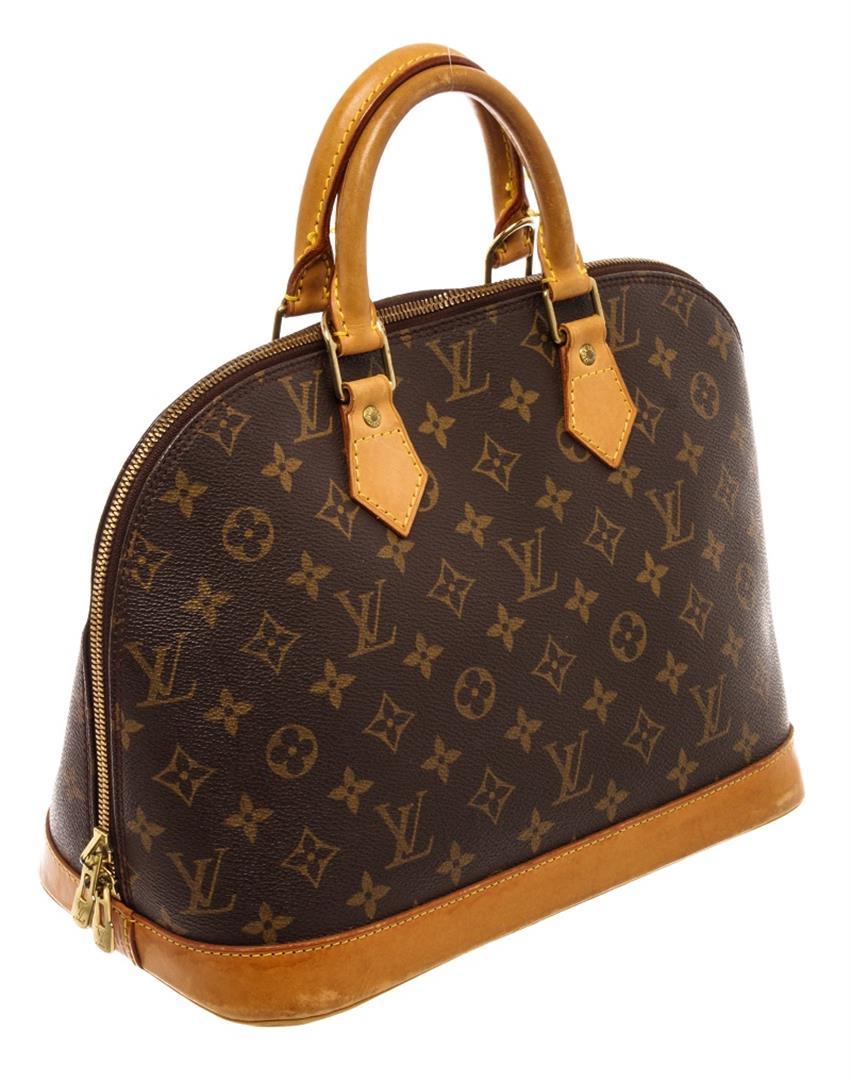 Louis Vuitton Brown Monogram Canvas Alma PM Satchel Bag