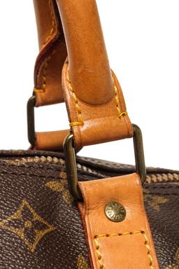 Louis Vuitton Brown Monogram Canvas Keepall 60 Duffel Bag