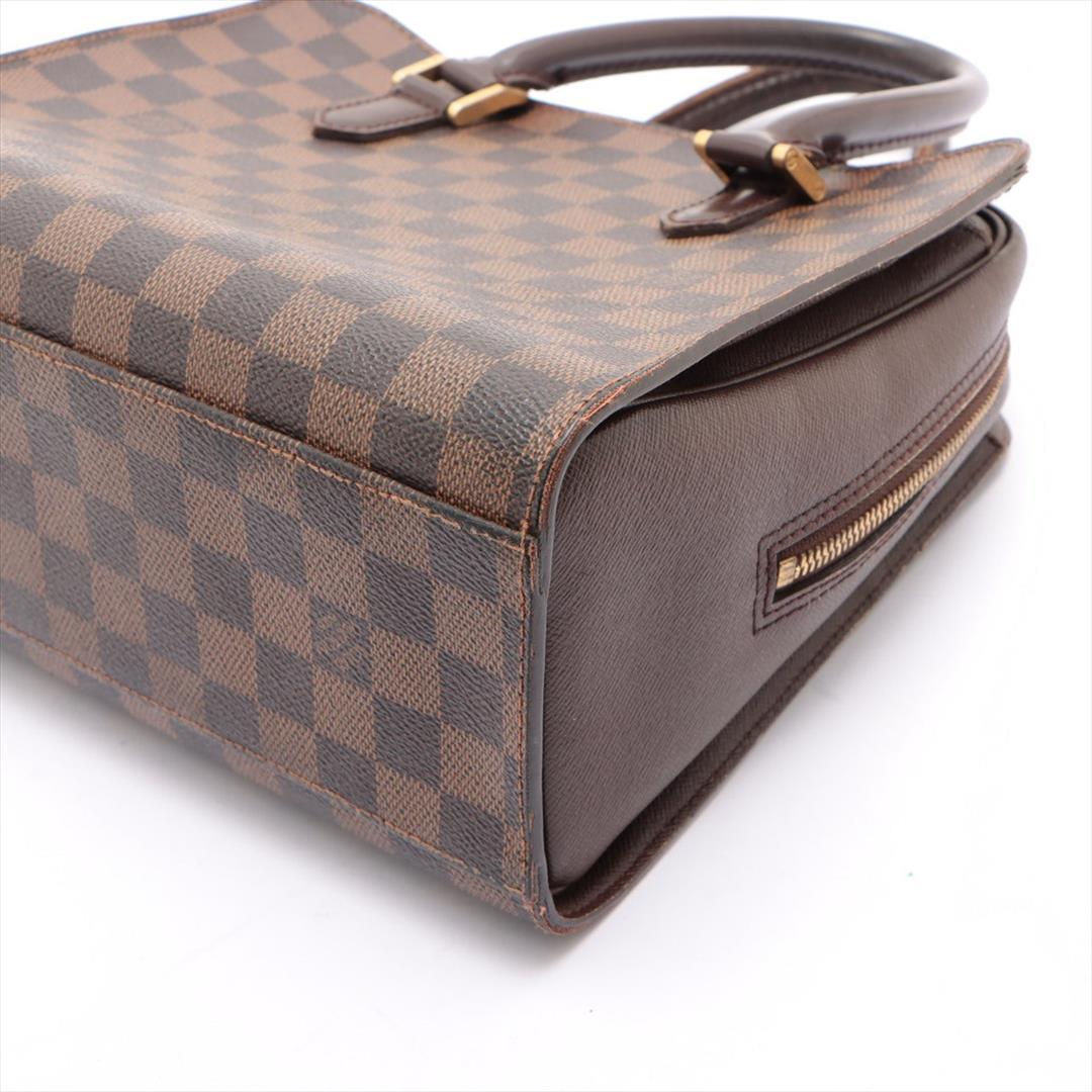 Louis Vuitton Damier Ebene Canvas Leather Triana Handbag