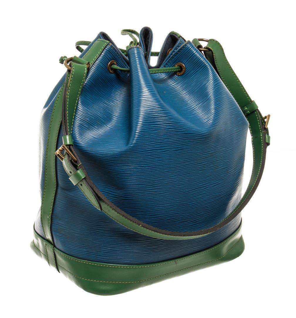 Louis Vuitton Blue & Green Epi Leather PM