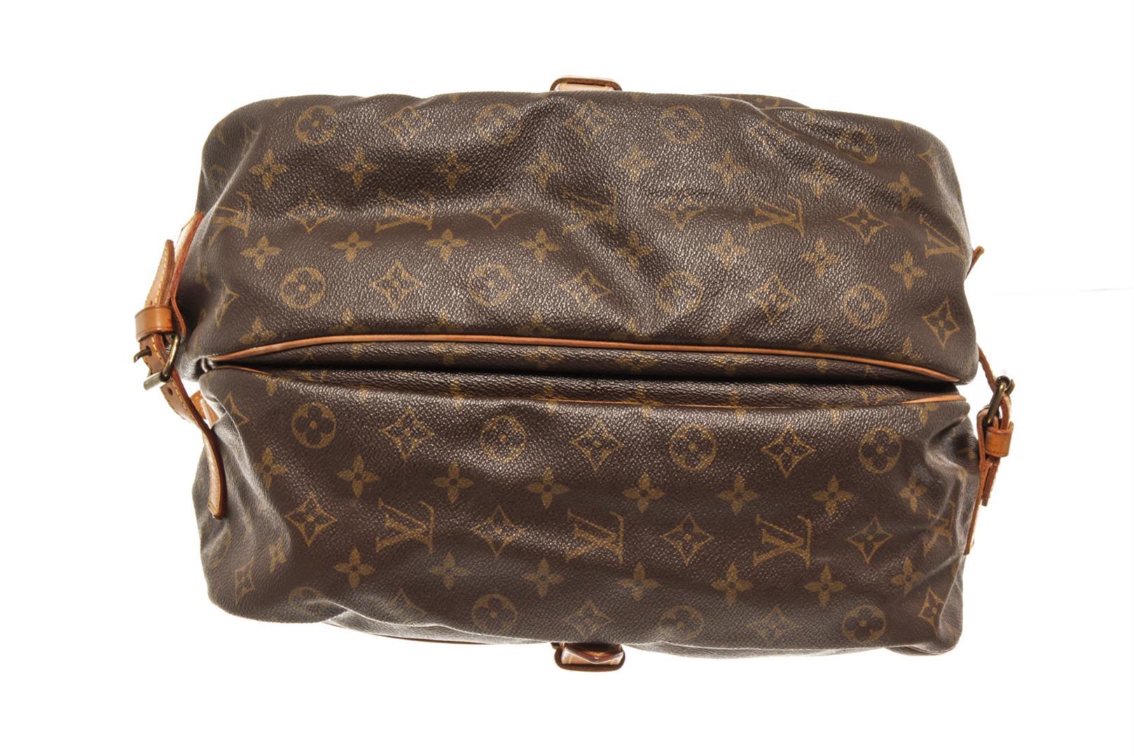 Louis Vuitton Brown Monogram Canvas Saumur 35 Shoulder Bag