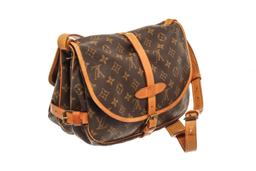 Louis Vuitton Brown Monogram Canvas Saumur 30 Shoulder Bag