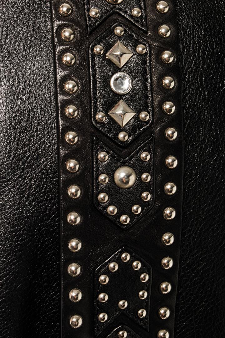 Givenchy Black Leather Logo Studs Backpack