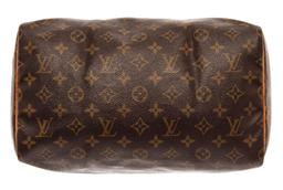 Louis Vuitton Brown Monogram Canvas Speedy 30 Satchel Bag