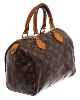 Louis Vuitton Brown Monogram Canvas Speedy 25 Satchel Bag