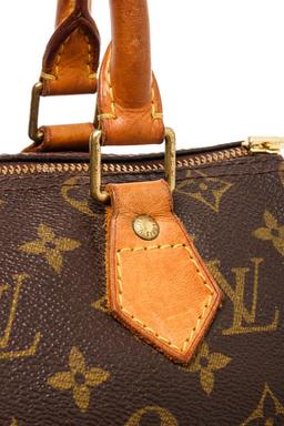 Louis Vuitton Brown Monogram Canvas Speedy 25 Satchel Bag