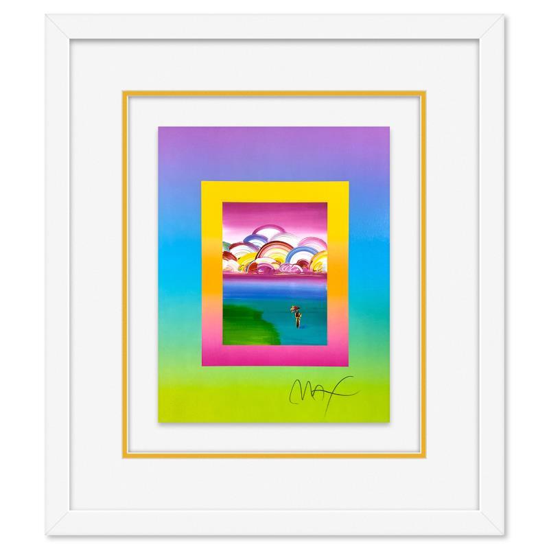 Umbrella Man with Rainbow Sky on Blends by Peter Max