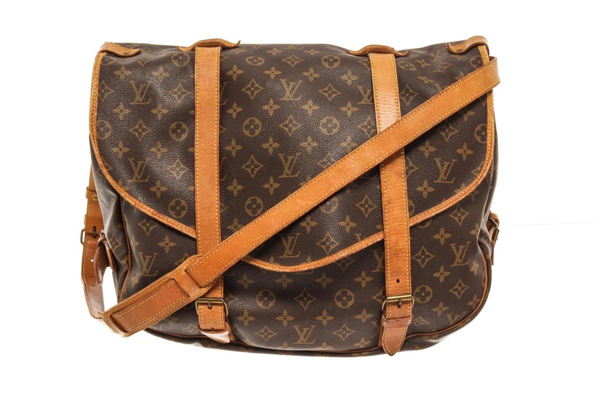 Louis Vuitton Brown Monogram Canvas Saumur 43 Shoulder Bag