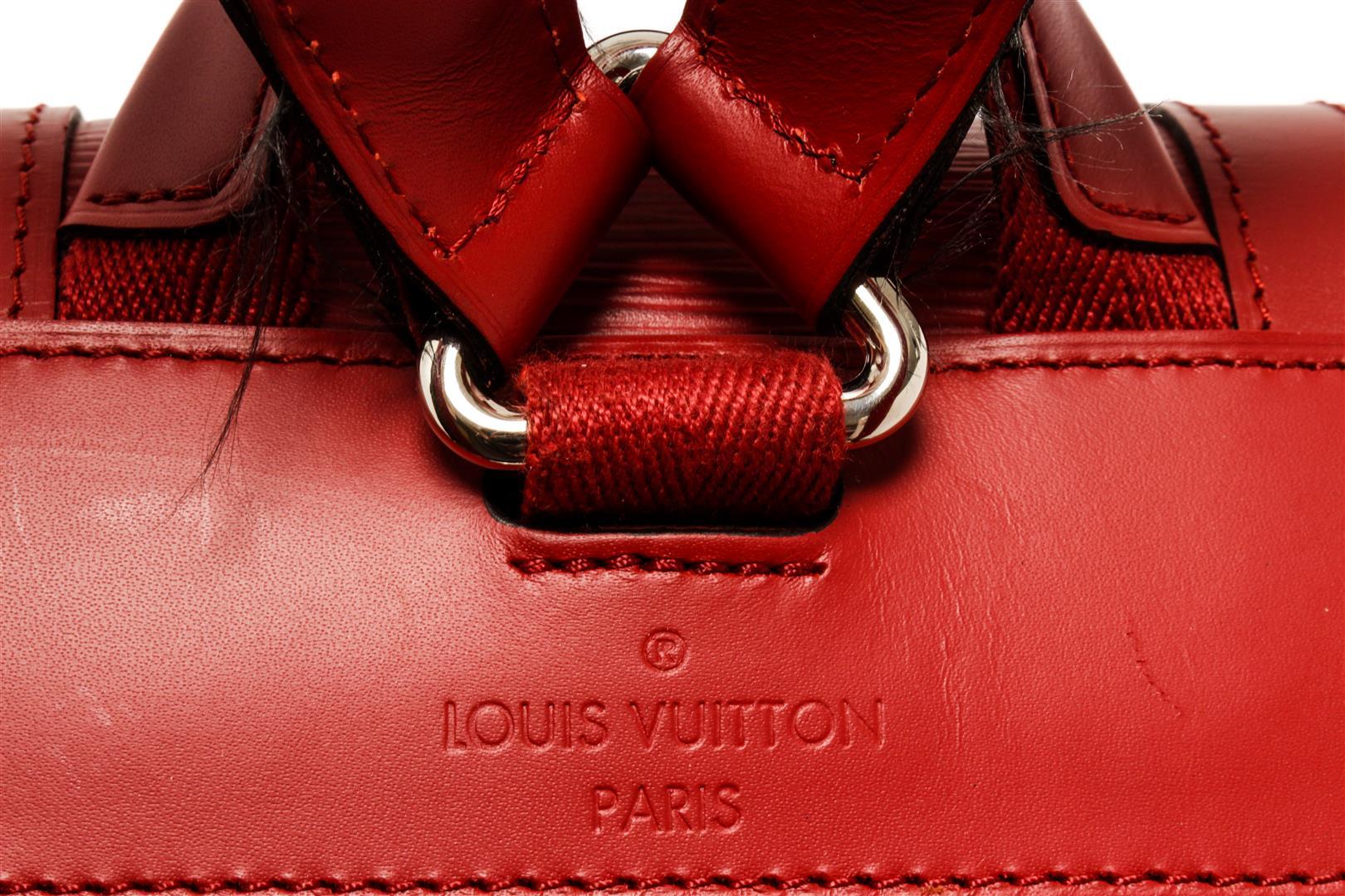 Louis Vuitton Red Epi Leather Christopher PM Backpack Bag