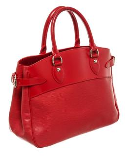 Louis Vuitton Red Epi Leather Passy Handbag