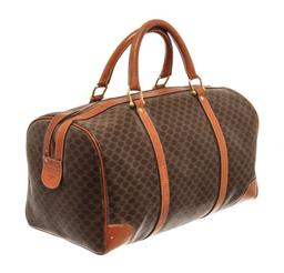 Celine Brown Macadam Boston Bag