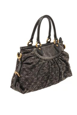 Louis Vuitton Black Monogram Denim Neo Cabby MM Shoulder Bag