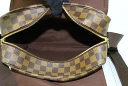 Louis Vuitton Damier Ebene Canvas Leather Naviglio Messenger Bag