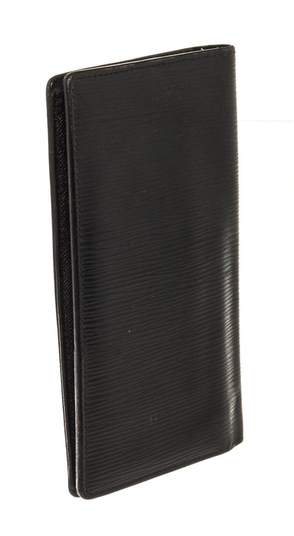 Louis Vuitton Black Epi Leather Brazza Wallet