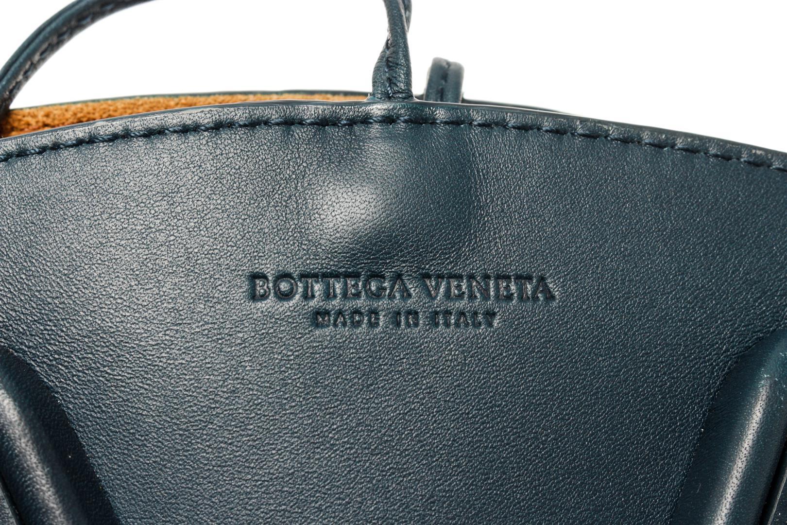 Bottega Veneta Blue Leather Basket Tote