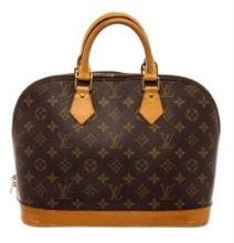 Louis Vuitton Brown Monogram Canvas Alma PM Satchel Bag