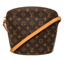 Louis Vuitton Brown Monogram Canvas Drouot Shoulder Bag