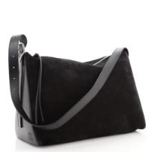 Loewe Berlingo Bag Nubuck with Calfskin Large Black