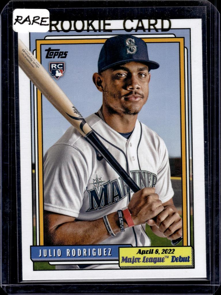 JULIO RODRIGUEZ 2022 TOPPS ARCHIVES 1992 PHOTO SSP ROOKIE CARD