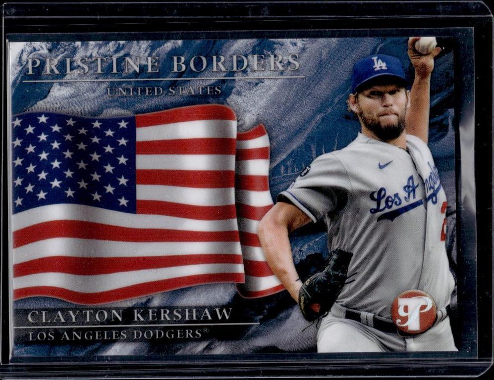 CLAYTON KERSHAW 2022 TOPPS PRISTINE BORDERS REFRACTOR