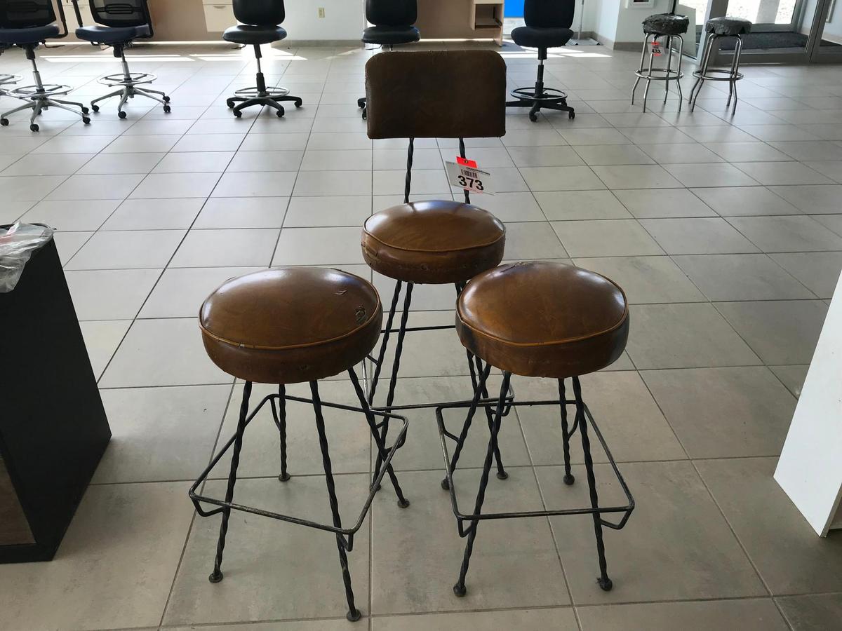 3-Bar stools w/ back. (3-TIMES THE MONEY)
