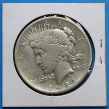 1921 High Relief Silver Peace Dollar RARE