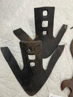 Antique tools and plow points