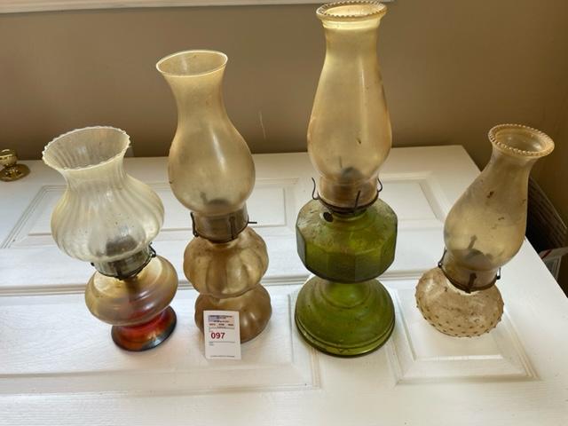 4 oil lamps