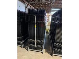 220' of 7' Tall Wrought Iron Fence Panels & Posts