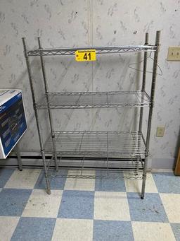 SHELF-TECH 35" X 54"H X 14"D WIRE STORAGE RACK, 4-SHELF