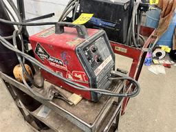 LINCOLN ELECTRIC MODEL SP-170 T ARC WELDER W/ WELDING CART