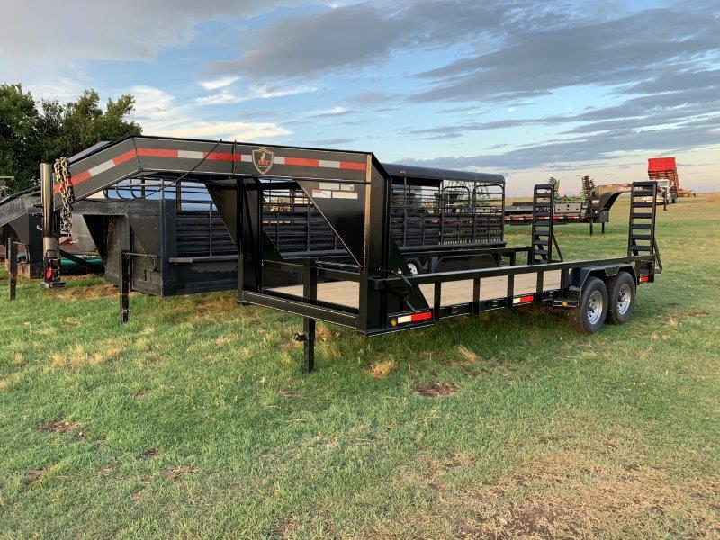 NEW 83"x20' Lowboy Trailer w/Ramps & 7500lb Axles