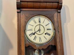 Wall Clock with Pendulum