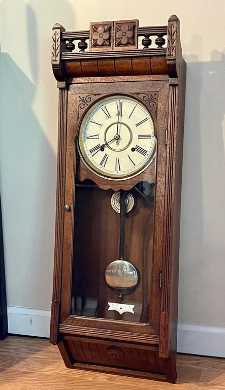 Wall Clock with Pendulum