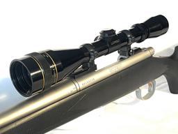 Remmington Model 700 7MM Rem Mag. Cal. Stainless Bolt Action Rifle With 4X12 Leupold Scope