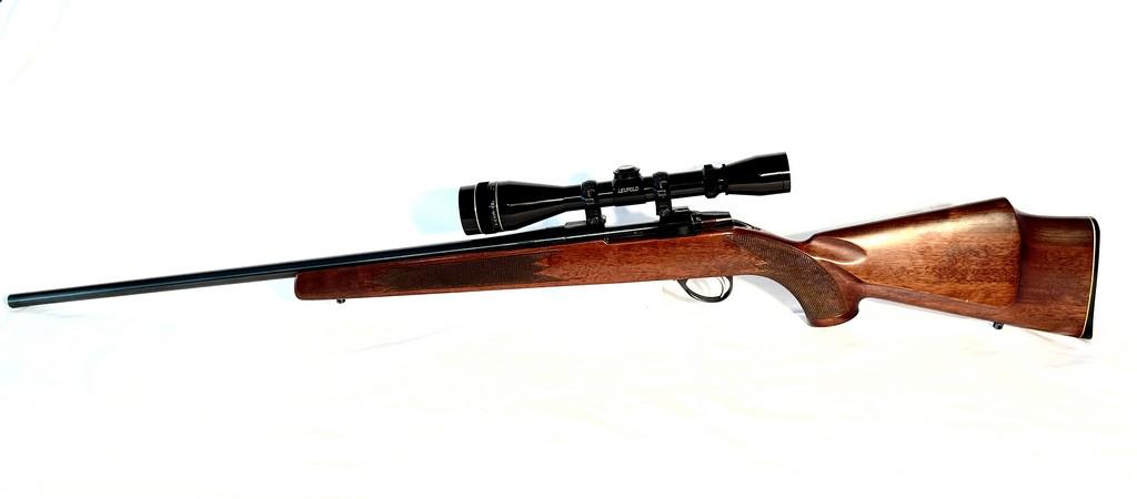 Sako 222 rem. Cal. Bolt Action Rifle With 12X Leupold Scope