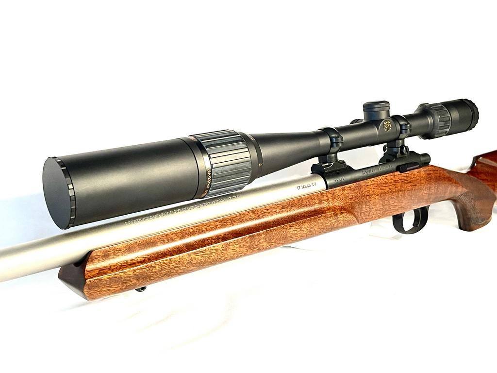 Cooper Arms Model 21 Varmint Extreme 17 Mach IV Cal.Heavy Barrel Stainless Bolt Action Rifle With 6X