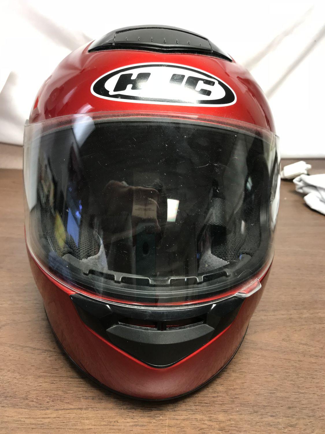 HJC full face helmet, Adult size L, red