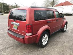 2007 Dodge Nitro SLT red 4-door4x4 SUV, 172626mi, 3.7 liter V6 gas engine, automatic transmission, a